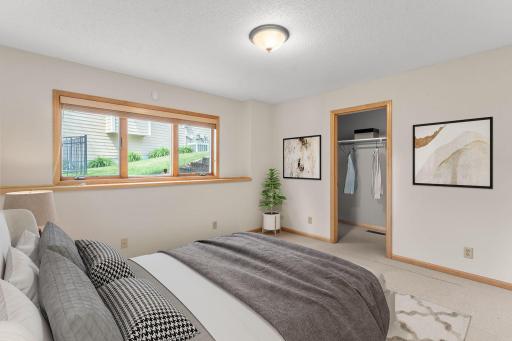 The Second Lower Level Bedroom Virtually Staged