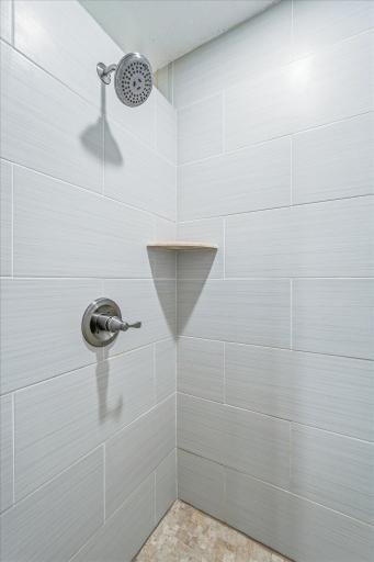 Tiled primary walk in shower