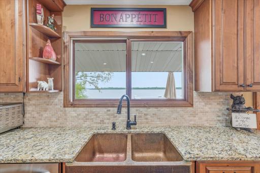 Hammered copper sink