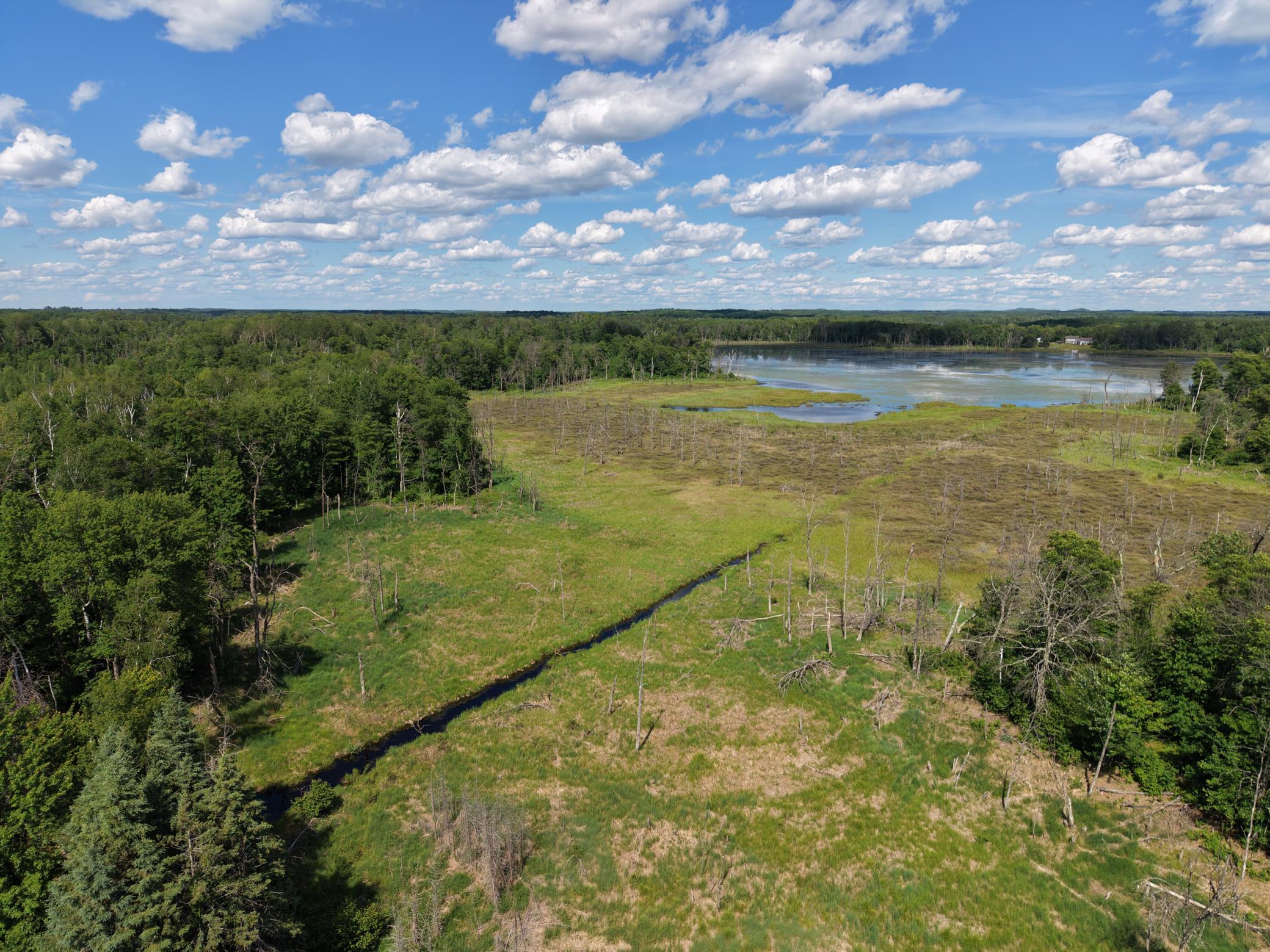 Aerial view of property