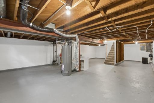 Downstairs, the expansive lower level offers endless possibilities for additional living space, a recreation room, home office, or workshop, the possibilities are unlimited. Step outside to discover a private backyard retreat.