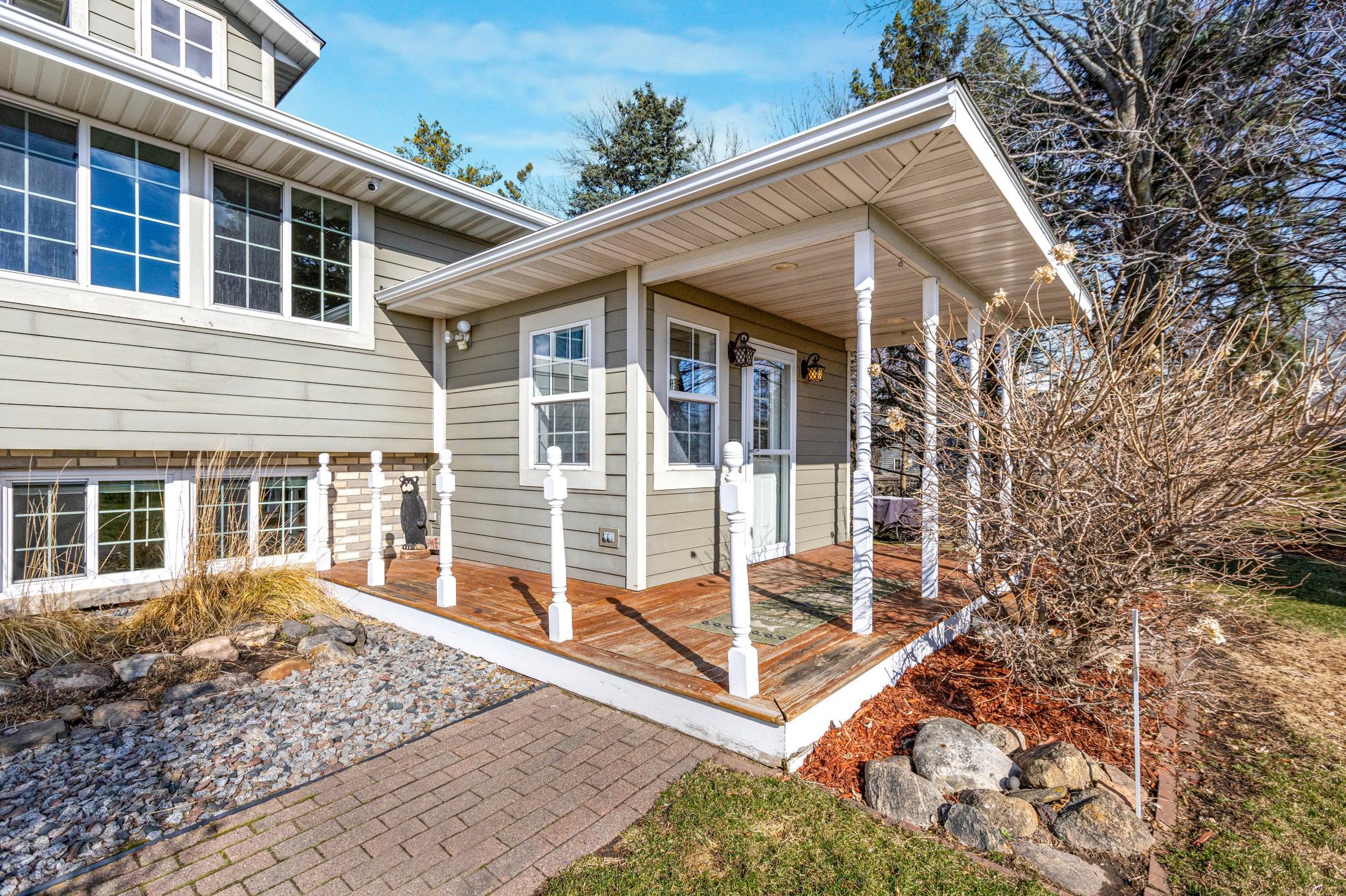 Covered front porch