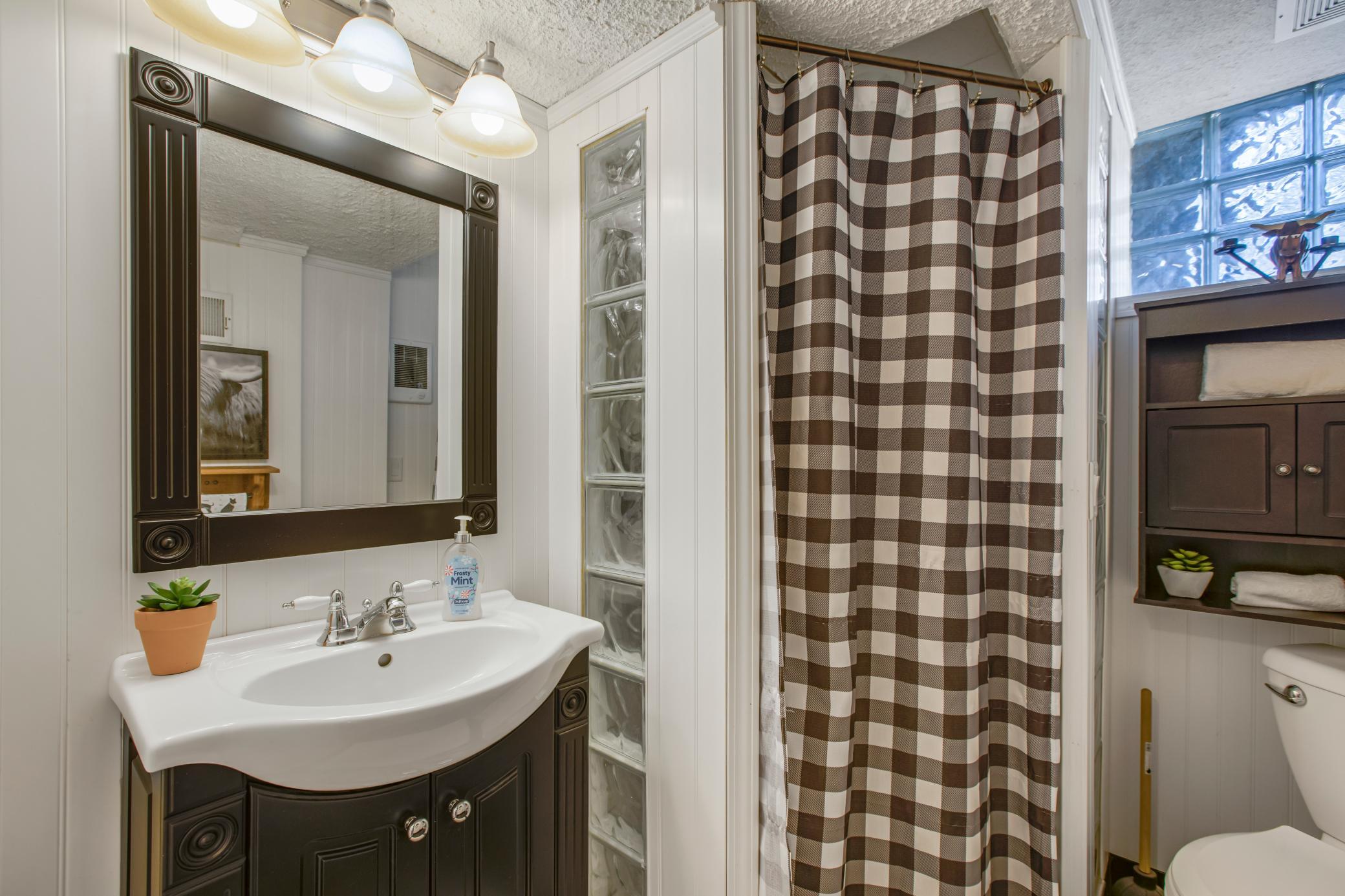 3/4 bath in the lower level