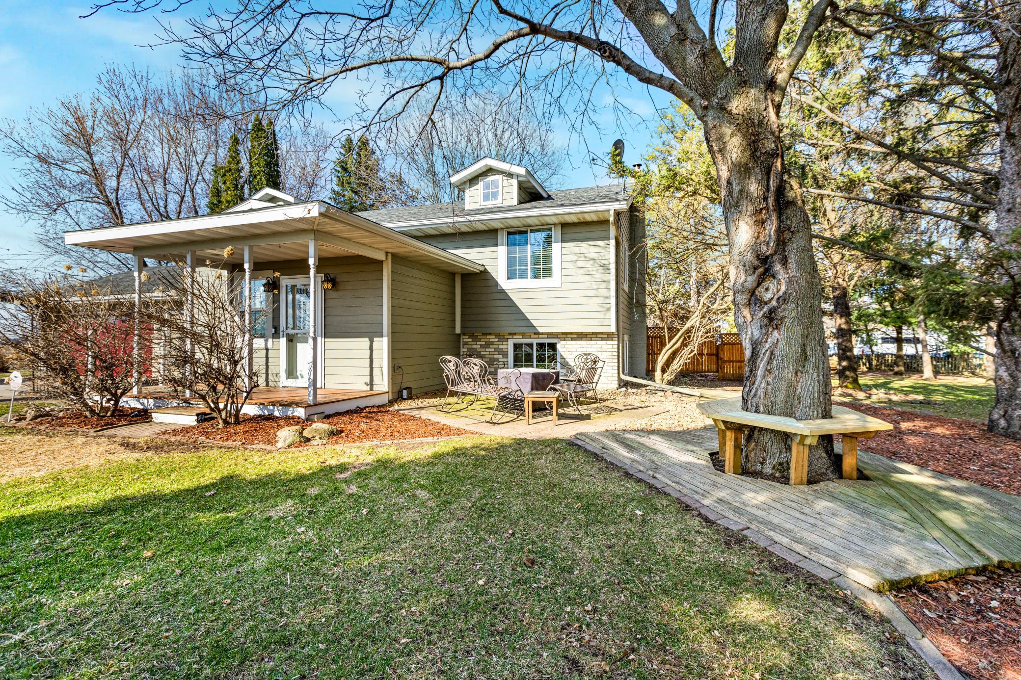 Patio in the front yard