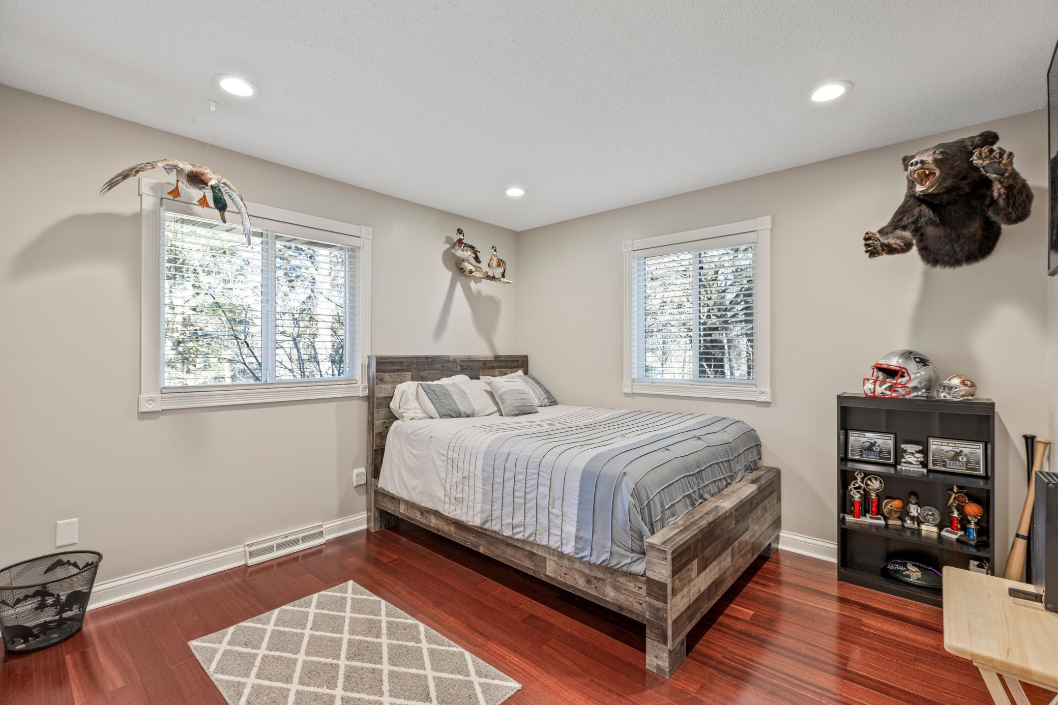 2nd main floor bedroom with very nice wood floors