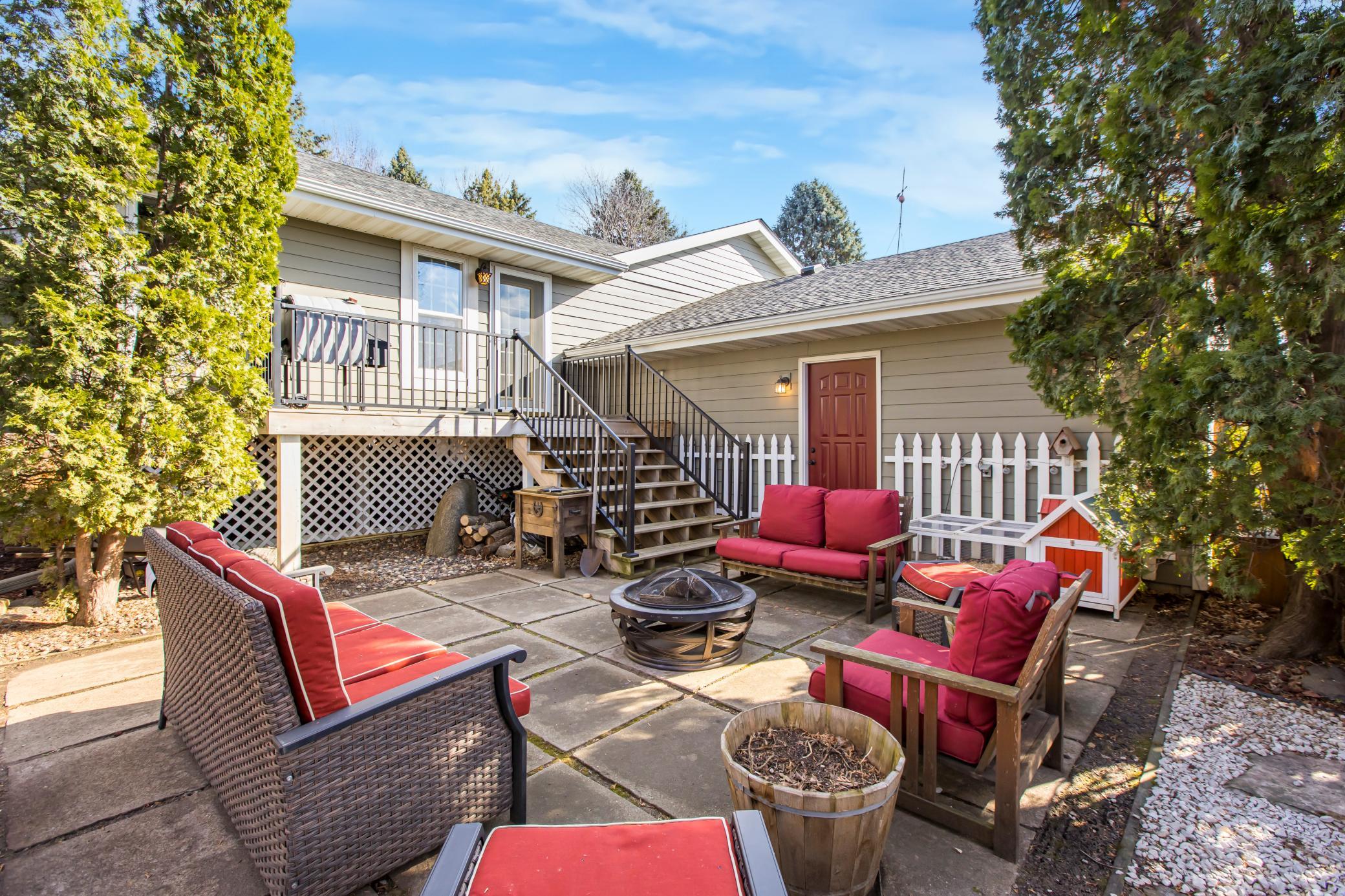 Such a great patio just outside of the living room