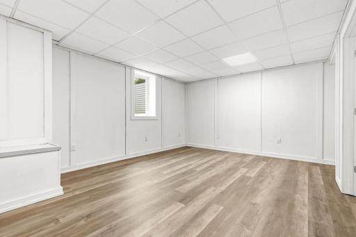Lowest level (4th bedroom) with adjacent 3/4 bath! This space could be a guest suite, primary bedroom, theater room, game room, and so much more!