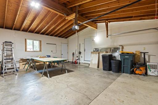 Great access into garage through front, back, or interior service doors.