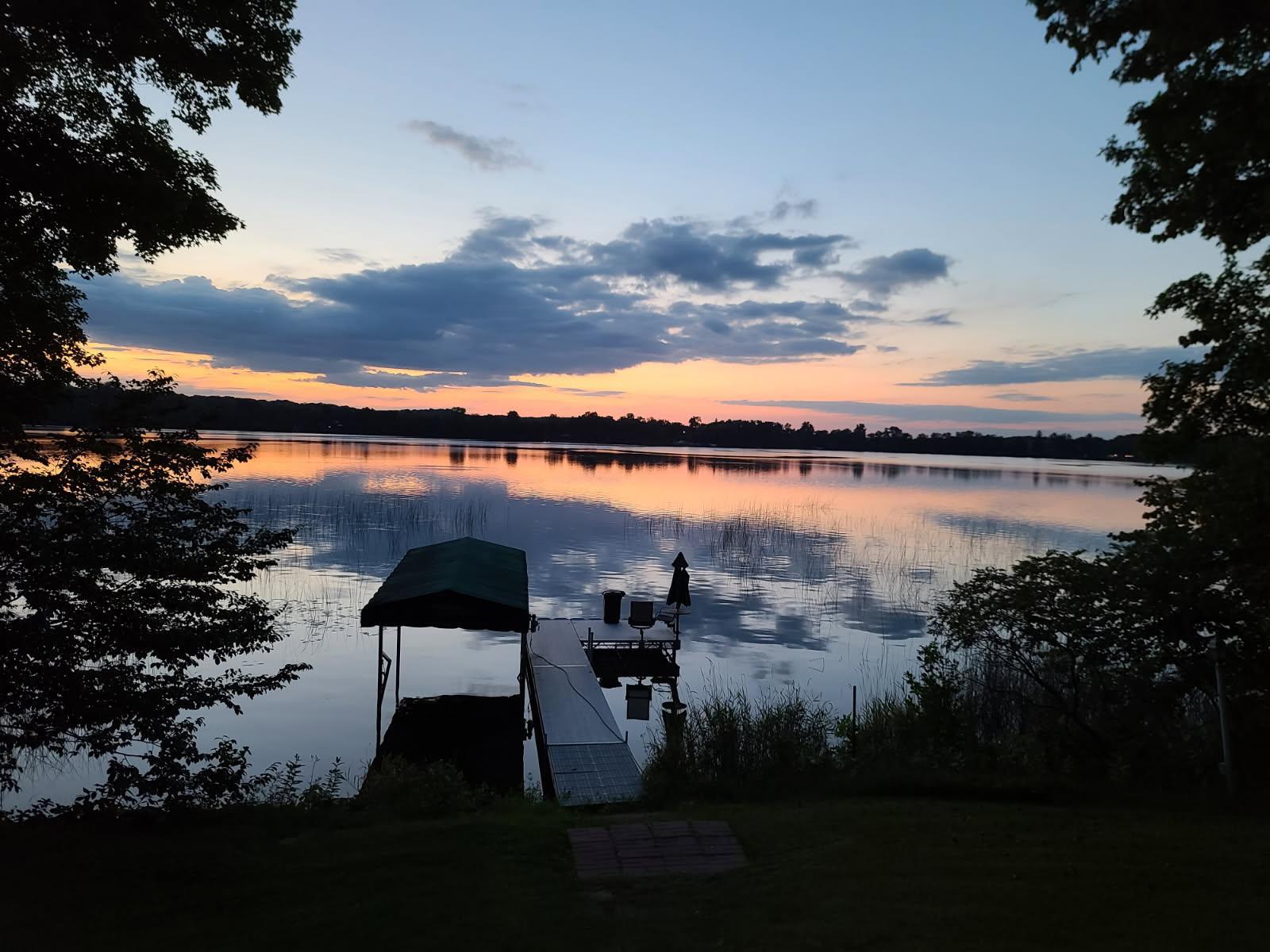 Wymer Lake sunset