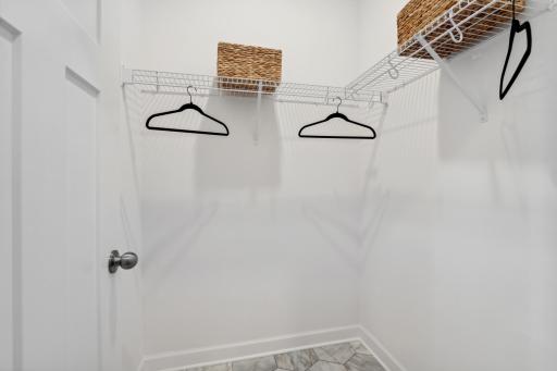 (All photos are of the actual model home.)