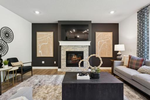 (All photos are of the actual model home.)