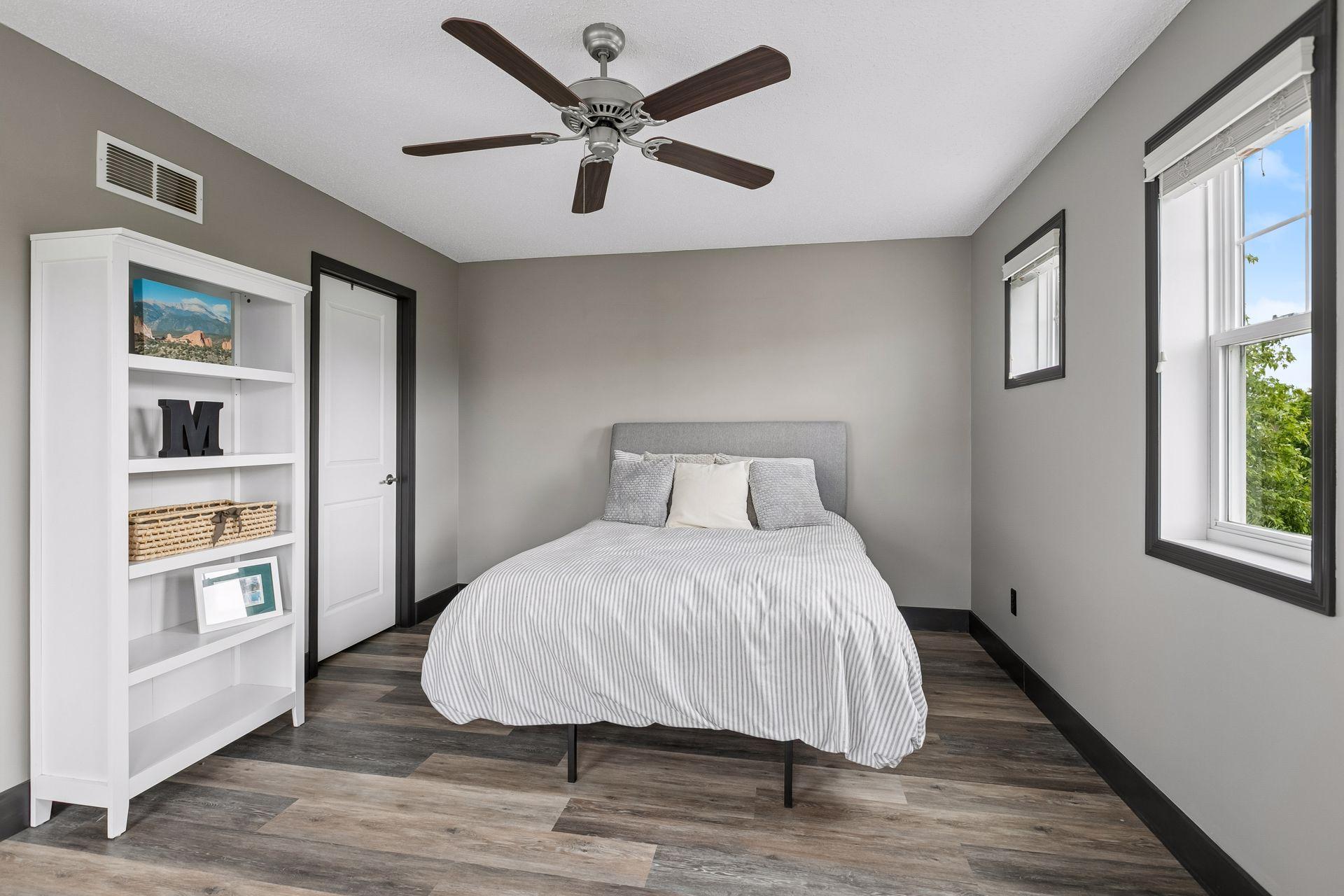 Another bedroom on the upper level, one of four.
