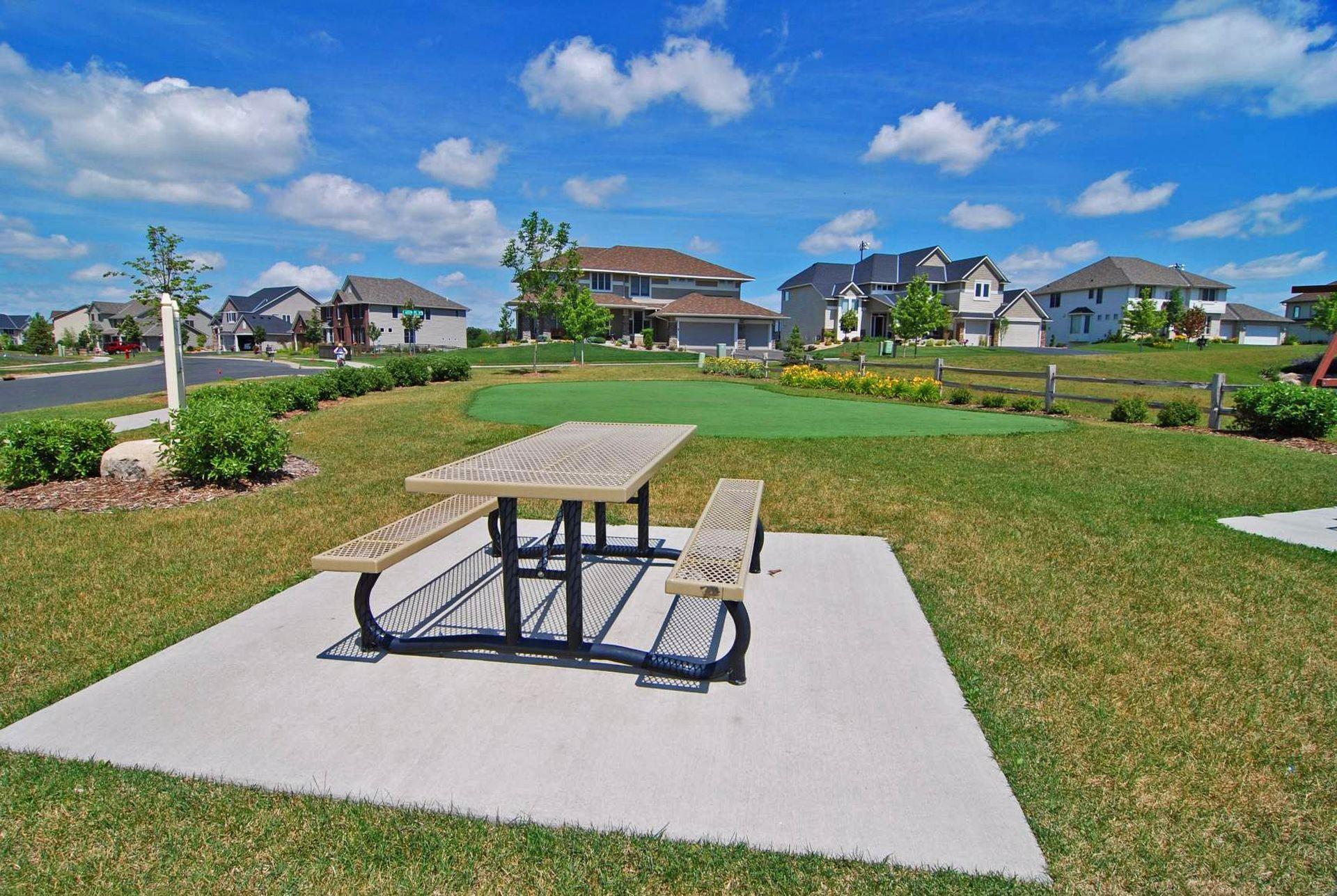 Putting greens, sports courts, ball fields all within walking distance to enjoy recreating.