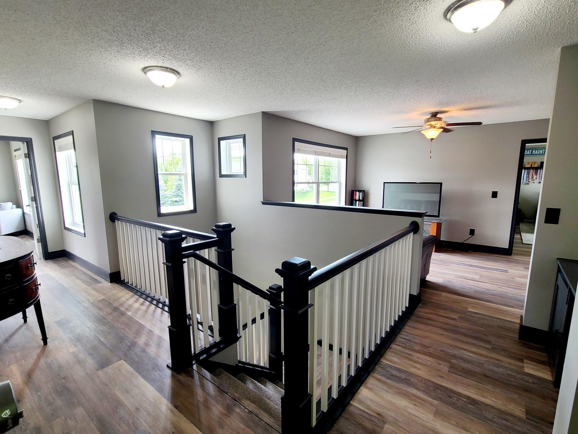 Upper level loft area and hallways