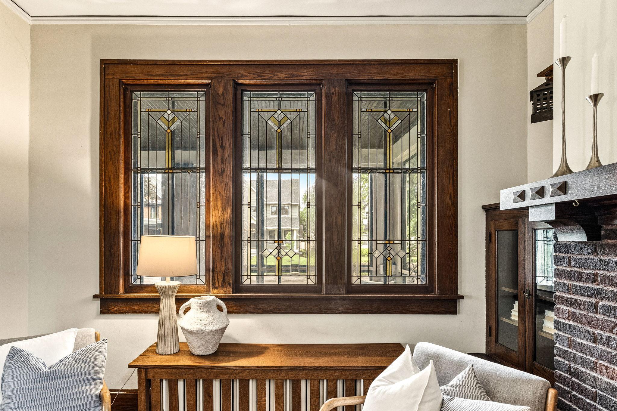 Beautiful stained glass windows throughout!