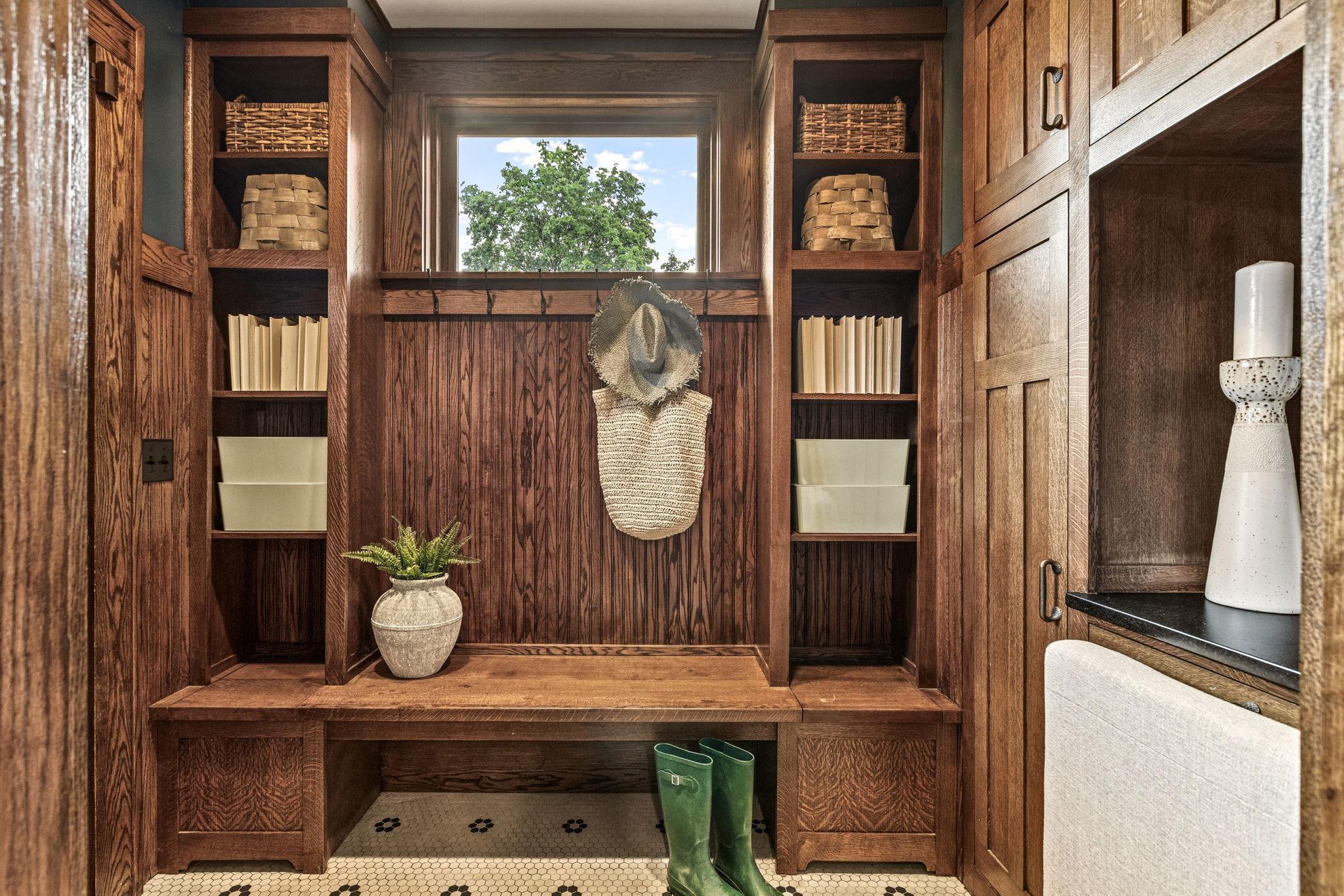 Mudroom off the back entrance