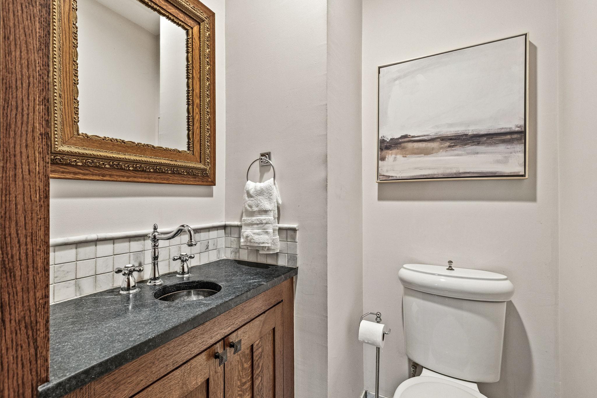 half bath on the main level