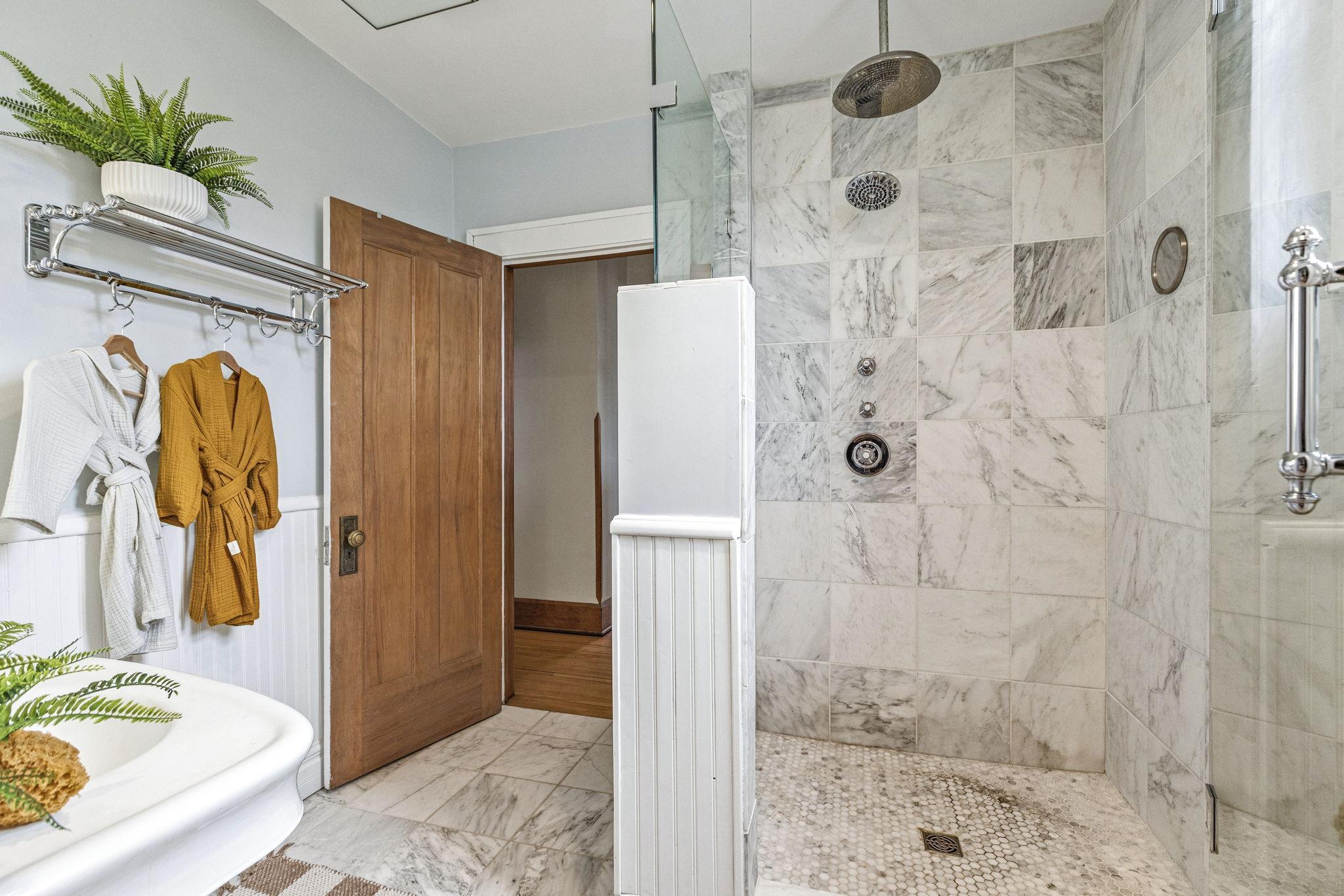 spacious bathroom