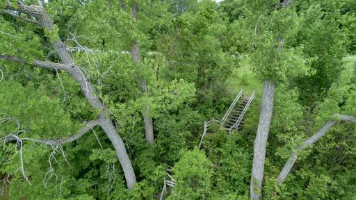 Stairs (need repair) down to the Lake