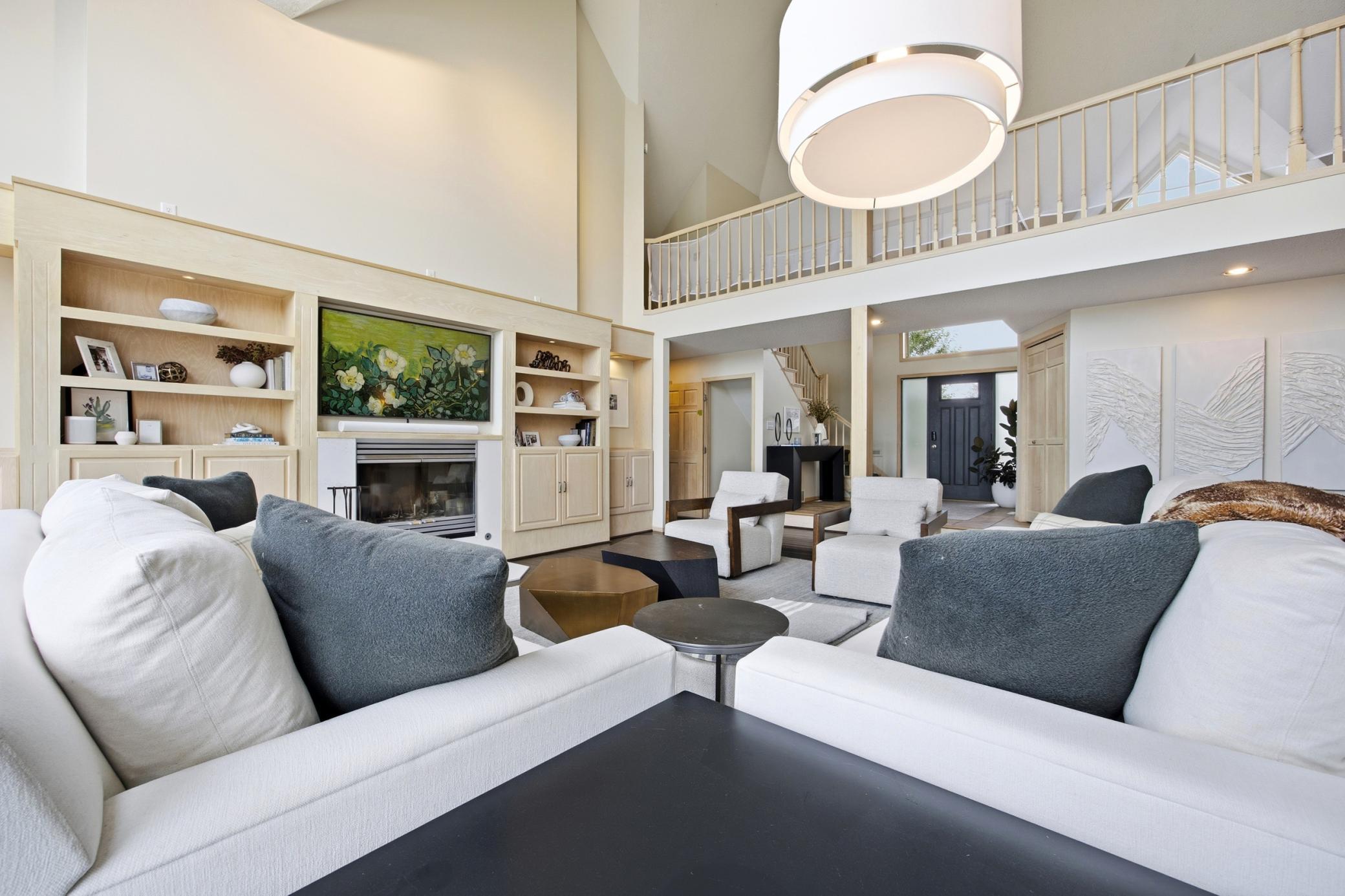 Wood-burning Fireplace & Built Ins