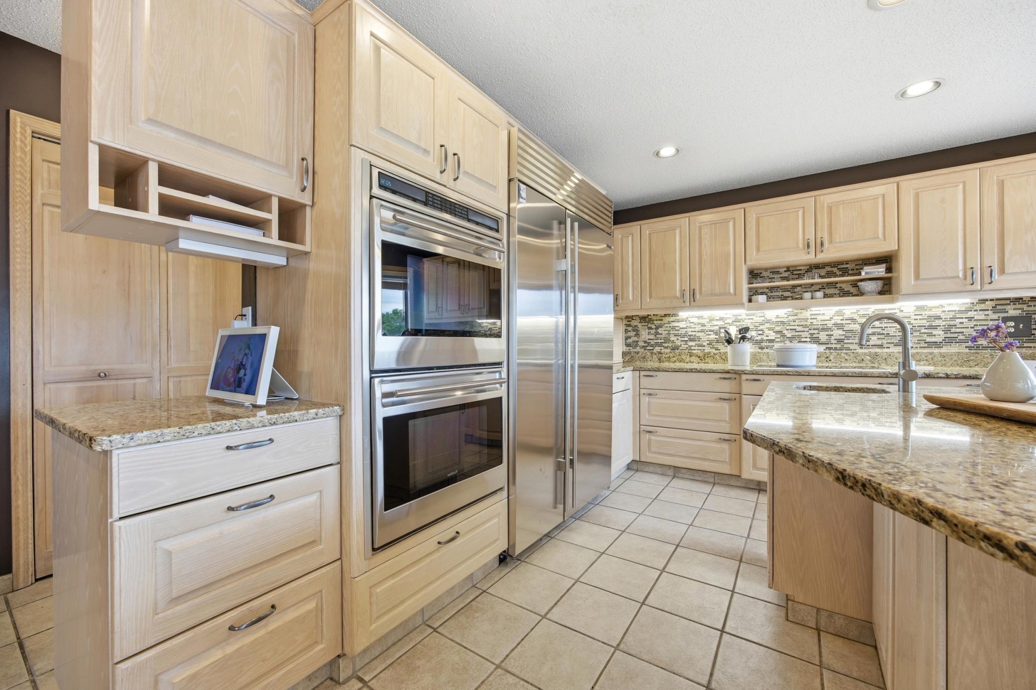 Sub-Zero Fridge & Wolf Double Ovens
