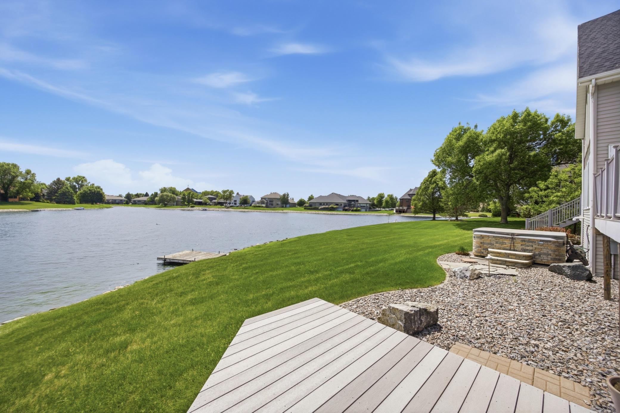 Pond to Dock View- Bluemont Lakes