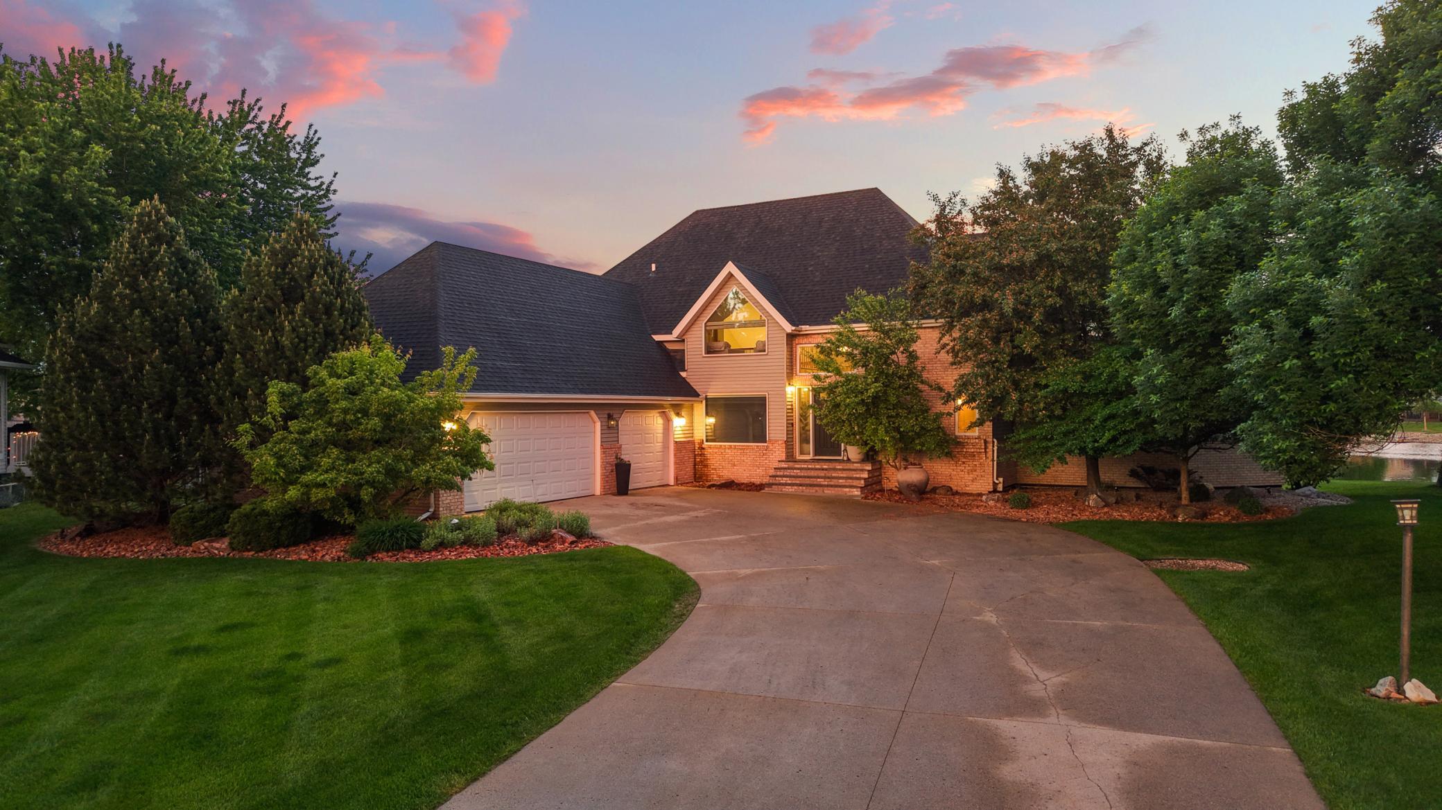Twilight Front of Home