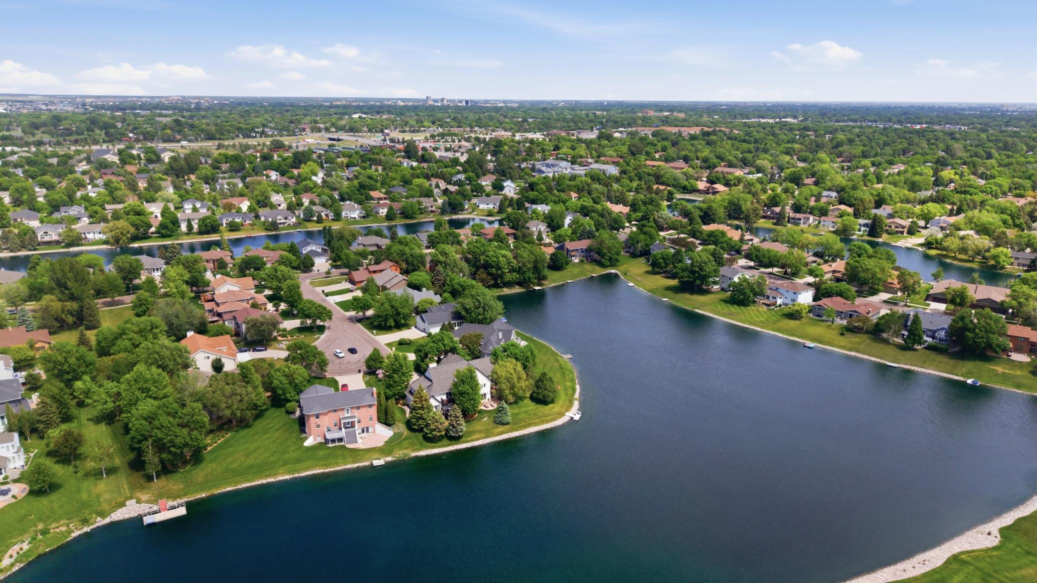 Aerial View Bluemont Lakes