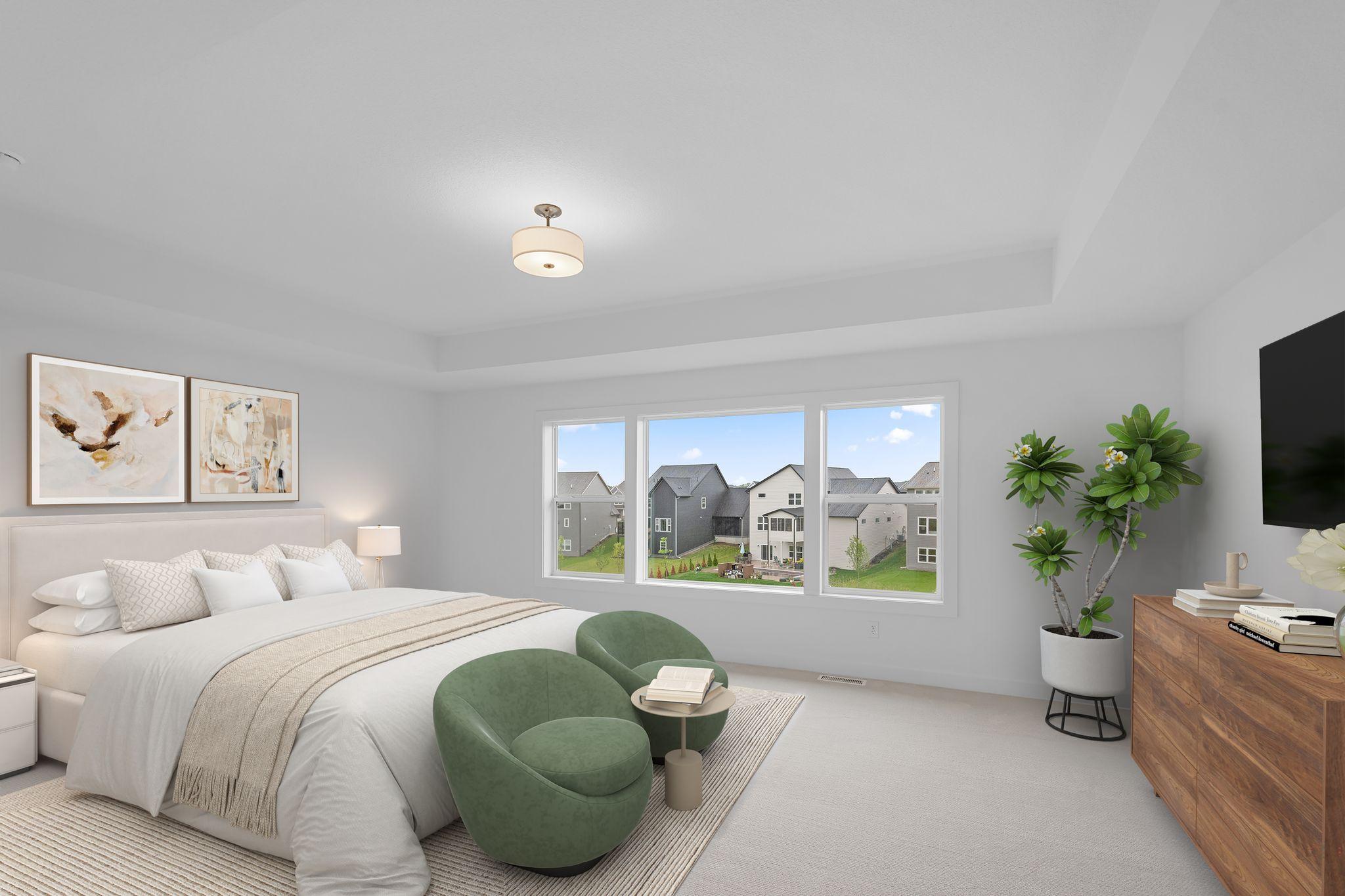 Owner's suite virtually staged
