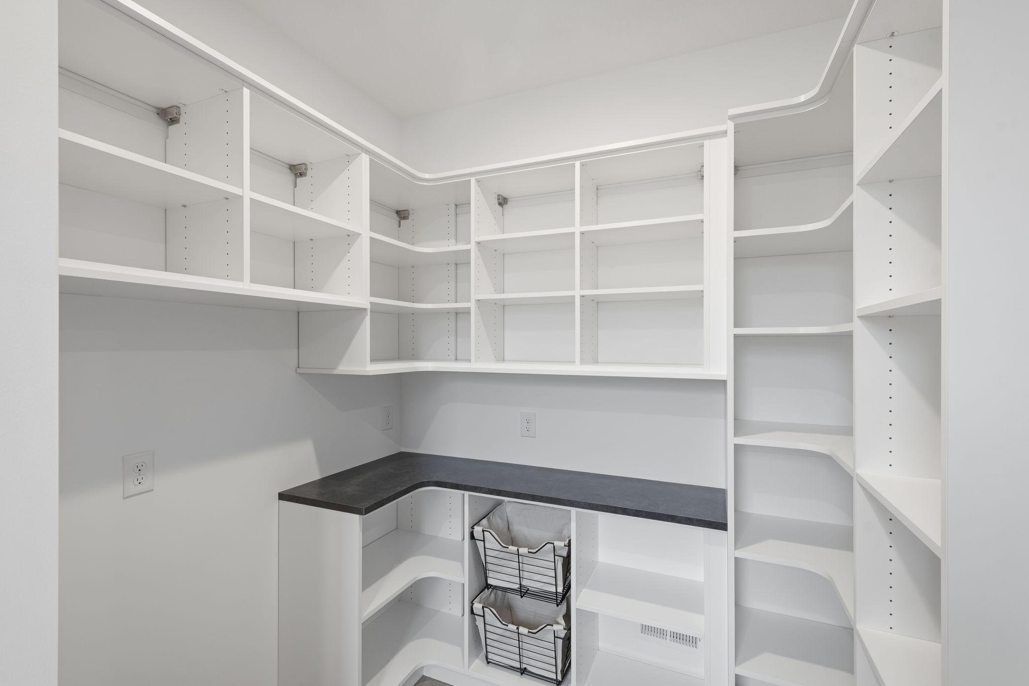 Upgraded pantry with built-ins