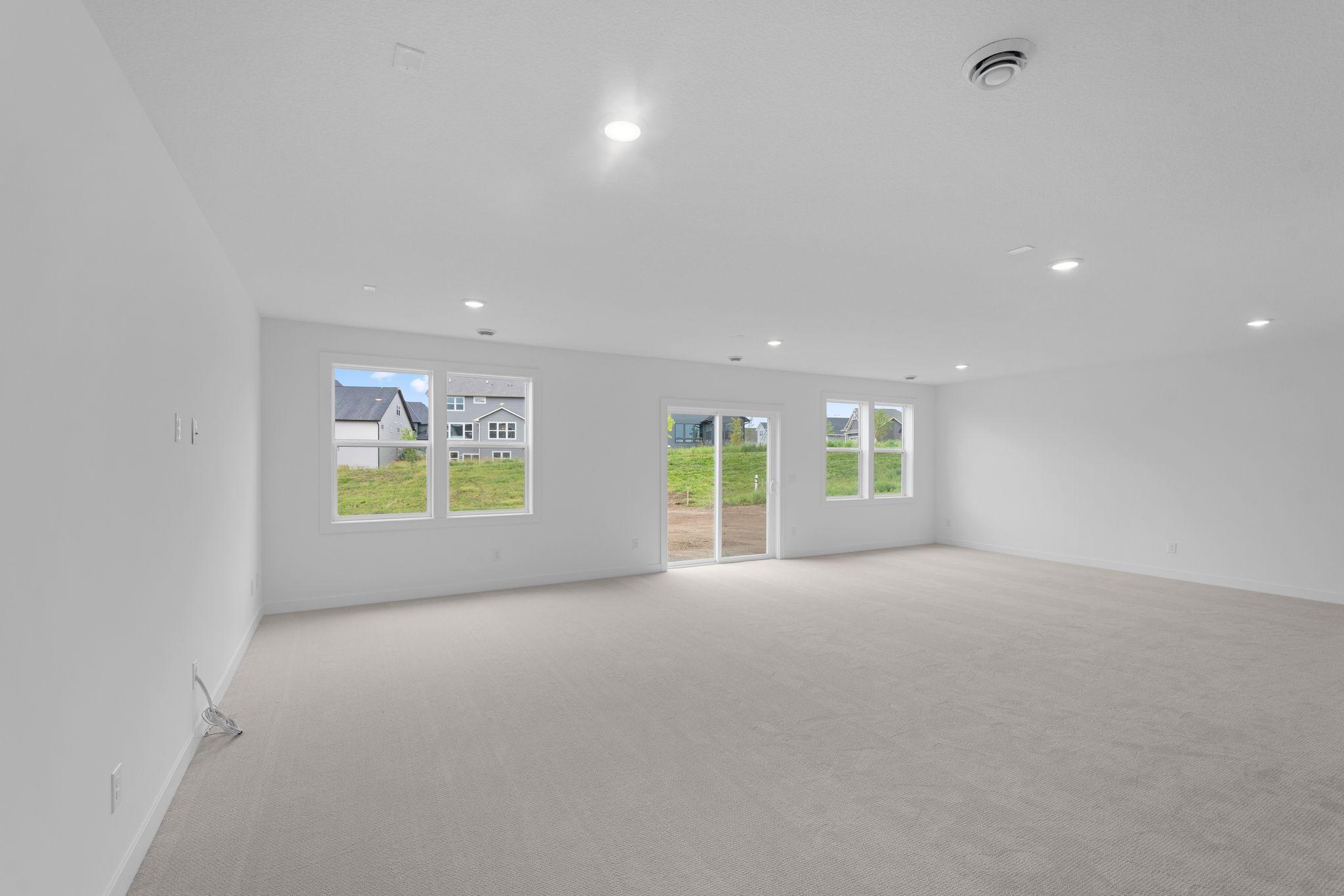 Walk-out basement/family room