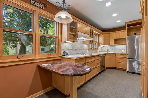 Gourmet kitchen designed and built by North Star Kitchen.