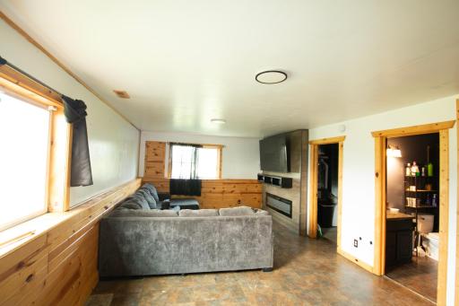 Large lower level family room