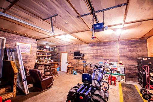 Bar and garage hangout