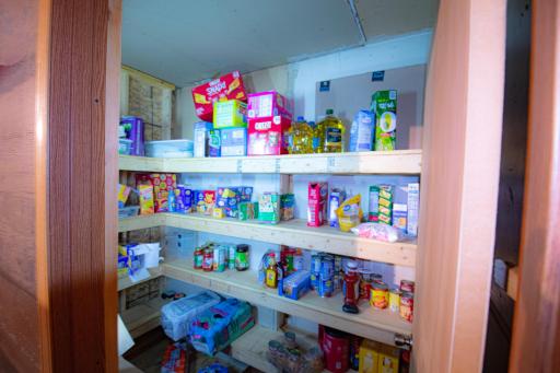 Walk in pantry off the garage