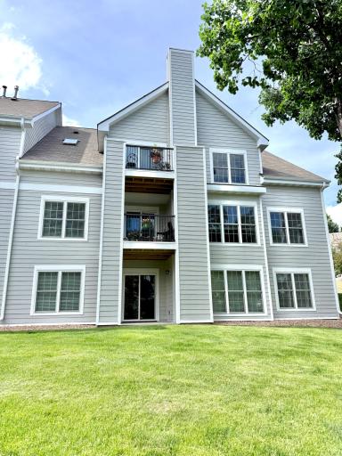 Rear view - this home is the ground-level unit.