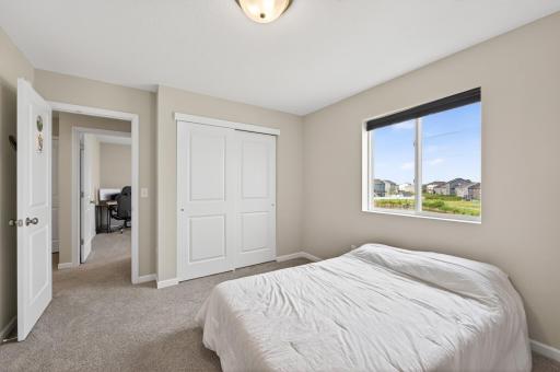 4th bedroom (upstairs) pond view