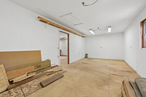 Back room of the shop area over the detached garage.