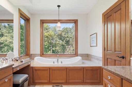 Primary Suite Bathroom with Separate Tub & Shower