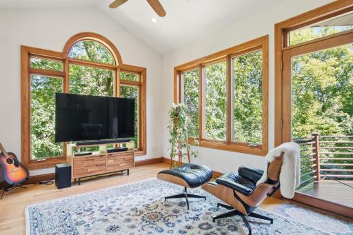 Main Floor Family Room with Windows on all sides