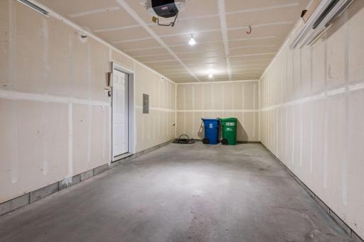SHEET ROCKED GARAGE-AUTOMATIC DOOR- TANDEM SIZE HOLDS TWO CARS