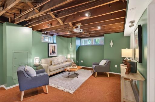 Large lower-level retreat with plenty of room to spread out.