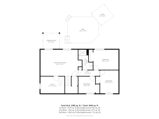 Lower Level floor plan.