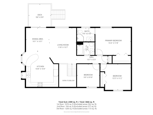 Upper Level floor plan.