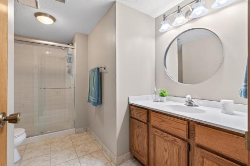 Lower level 3/4 back is large and has plenty of storage!