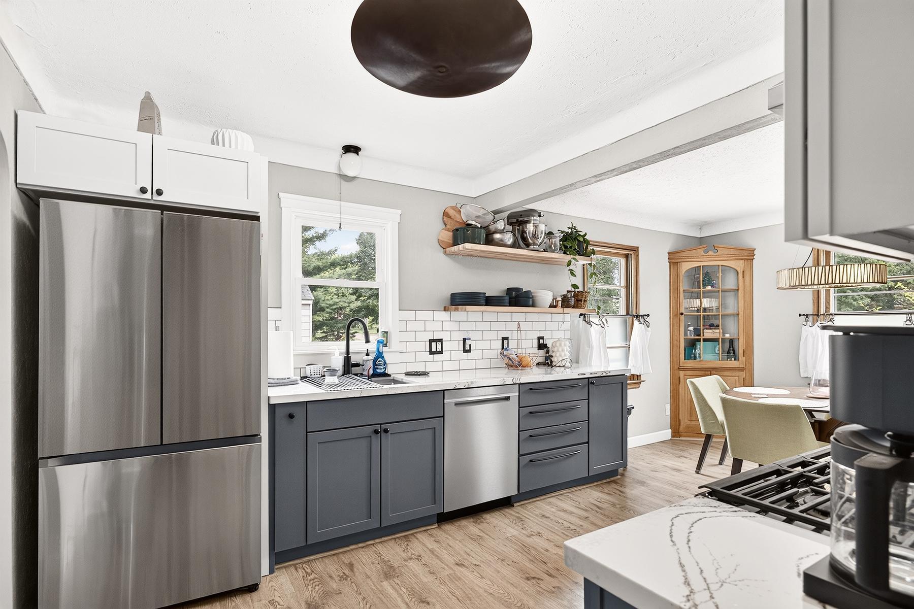 Kitchen window lets in tons of natural light