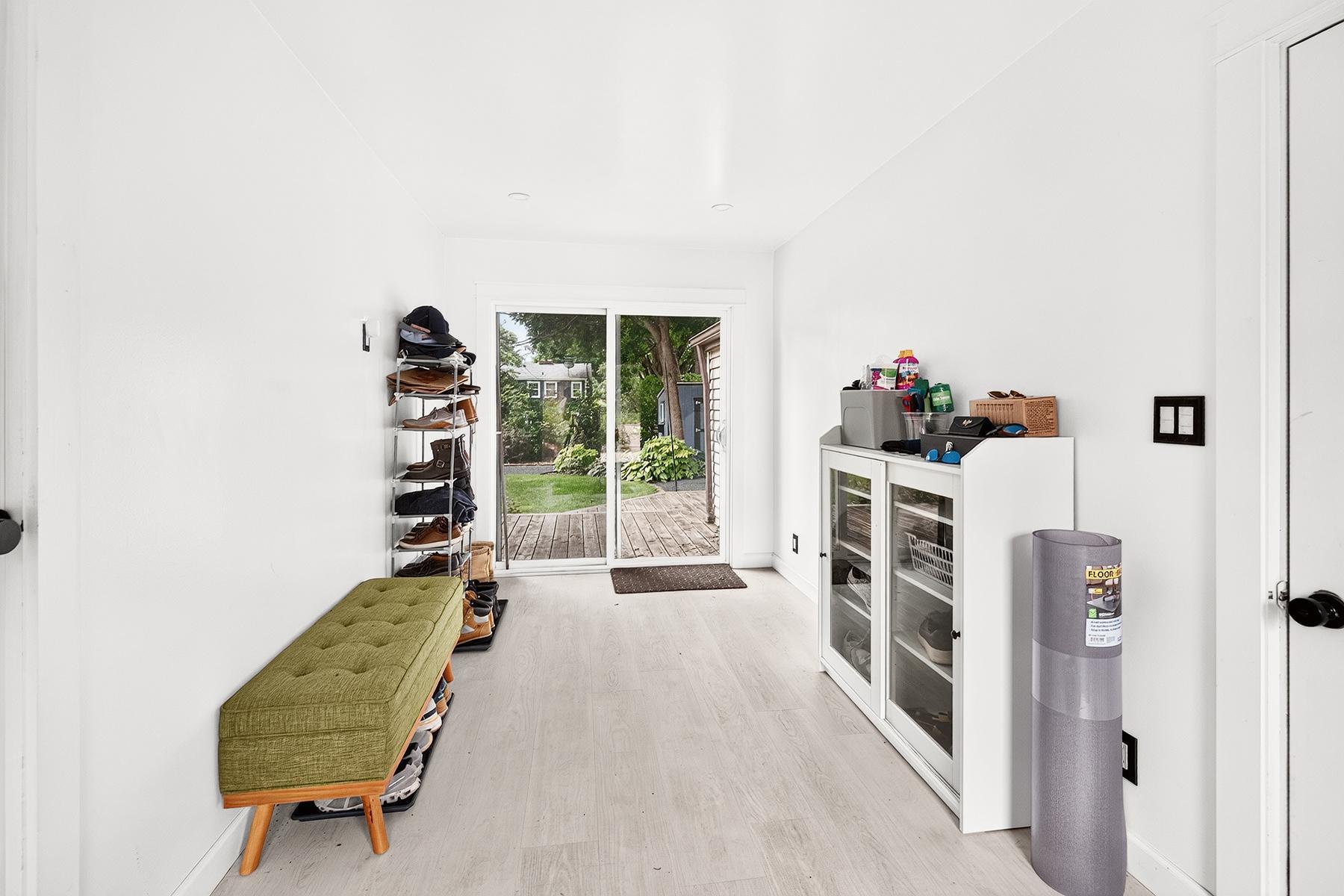Breezeway attached the garage to the home and offers access to backyard