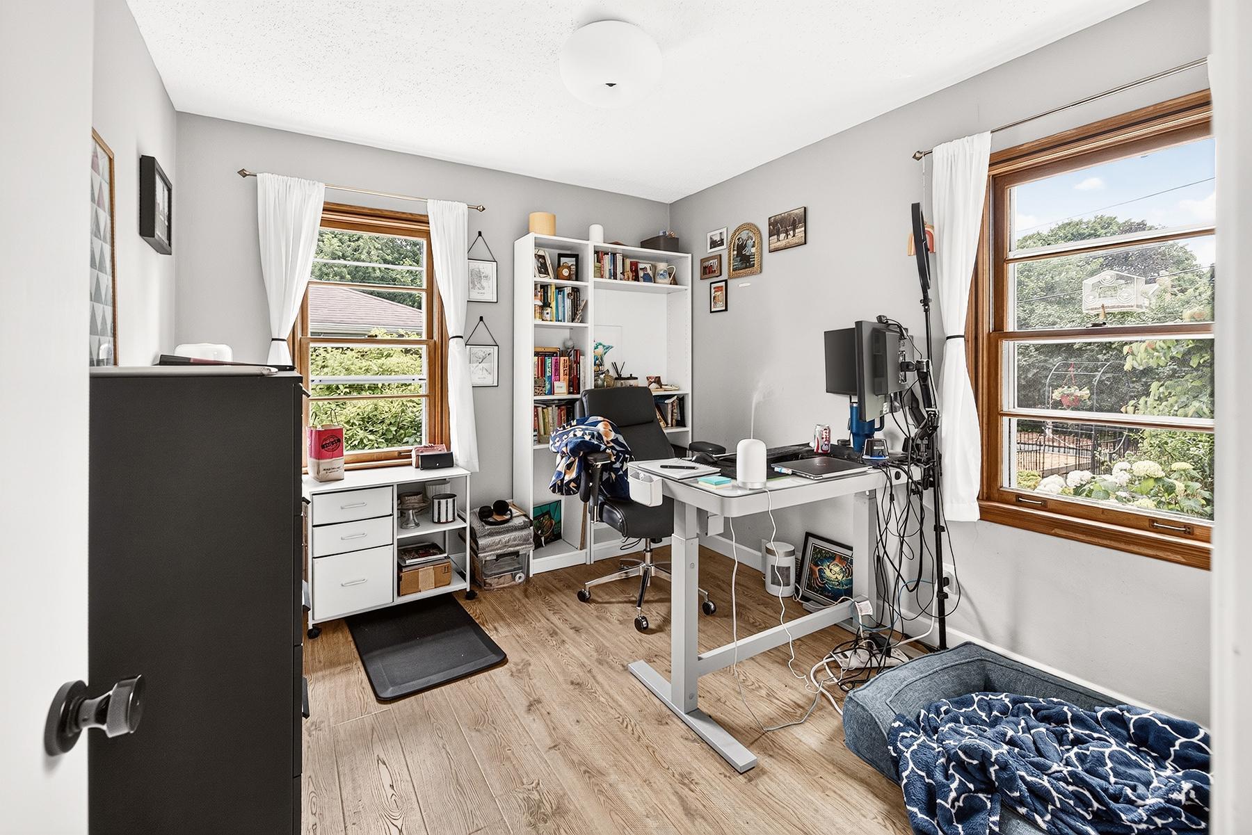 2nd bedroom on main level currently being used as an office