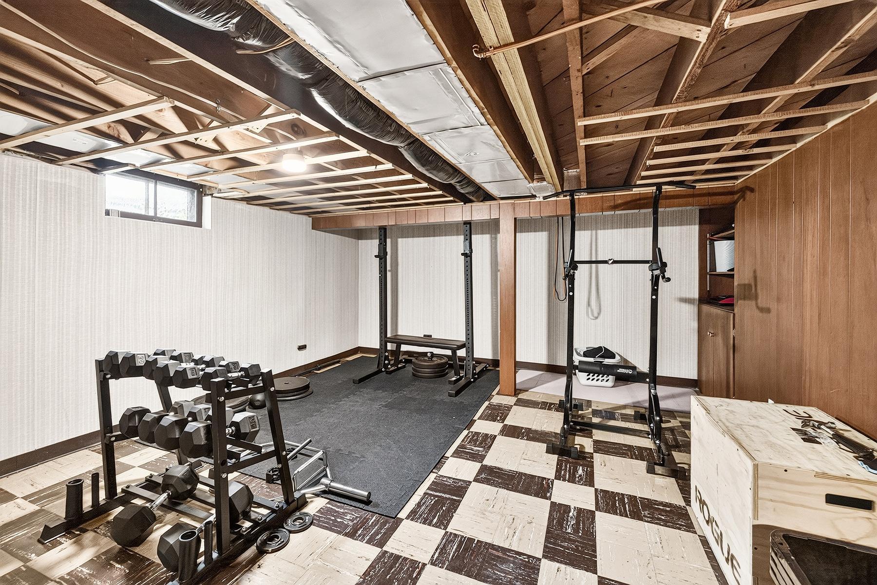 Flex space in basement is ready for your updates and ideas