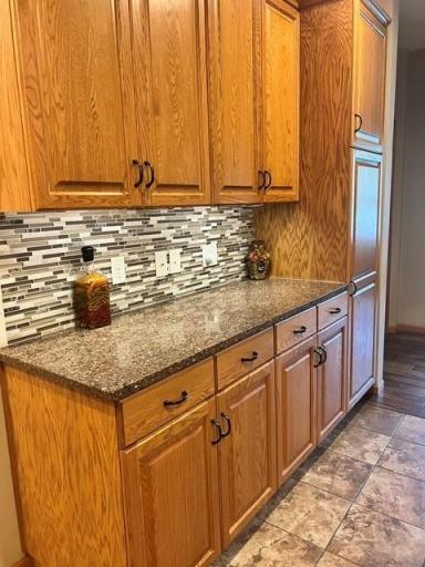 Stone counter tops in main floor kitchen